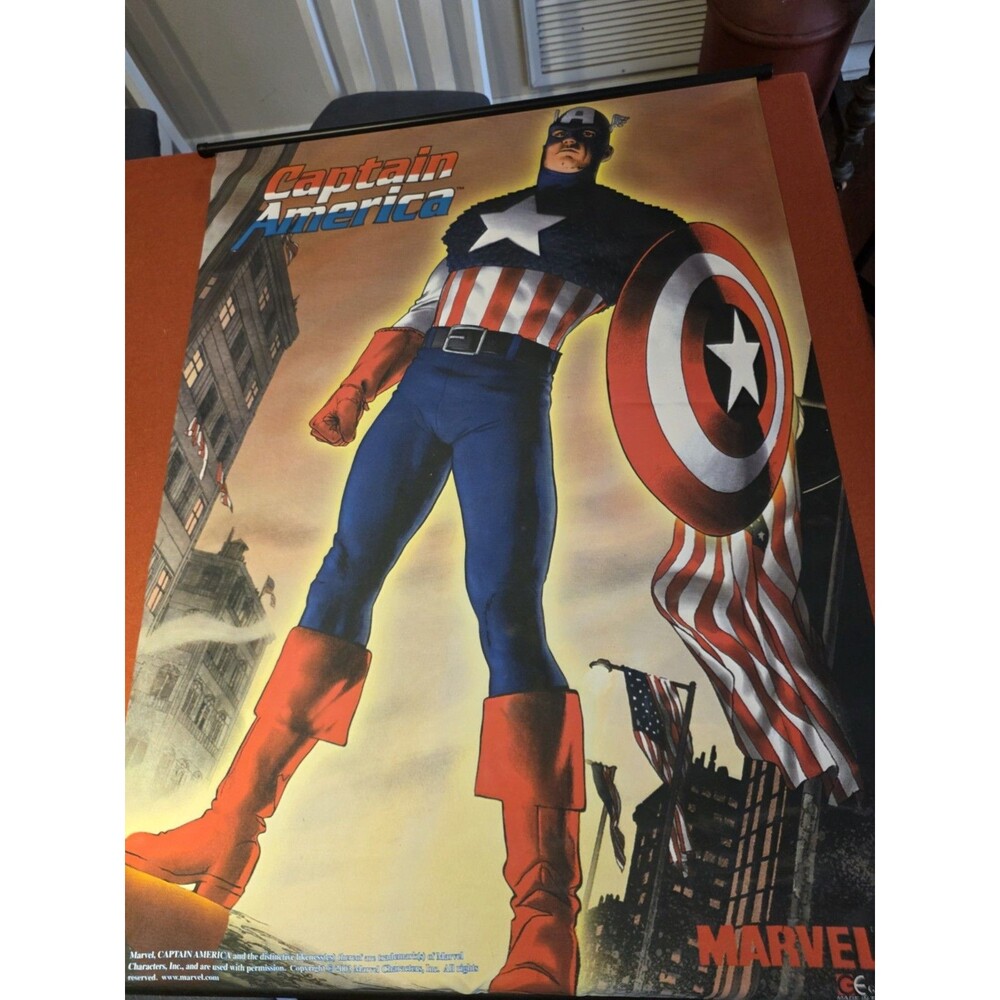 Great Captain America Canvas Wall Art 43" X 31" DC Marvel Comics